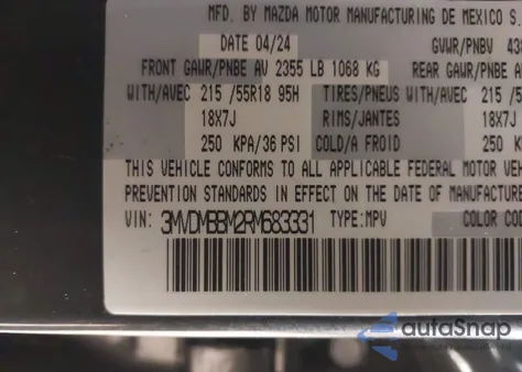 2024 Mazda Cx-30 2.5 S Select Sport from USA, damaged, VIN 3MVDMBBM2RM683331